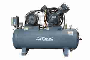 Tête de compresseur d'air à piston à deux étages robuste, bloc de compresseur industriel pour usage en usine - Product Image 4