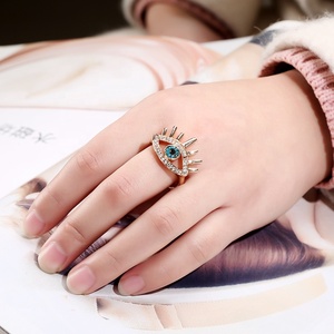 MOT2019005 MoyaMiya Vintage piedra Miyuki de mal ojos anillo Ojo turco <span class=keywords><strong>Bisuteria</strong></span> anillo de Joyería <span class=keywords><strong>Al</strong></span> por <span class=keywords><strong>mayor</strong></span> de China - Product Image 3