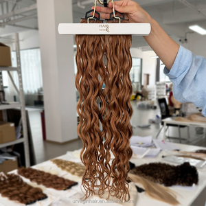 Extensiones de Cabello Humano Haid Yuan Zhen de 18-24 Pulgadas con Punta Plana de Queratina para Cabello Fino y Delgado, Fusión Sin Costuras - Product Image 2