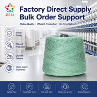 Benang Linen Slub 100% Ring Spun Tekstur Alami Bernapas untuk Pakaian Musim Panas, Kemeja, Gaun, Bahan Baku Tekstil Grosir