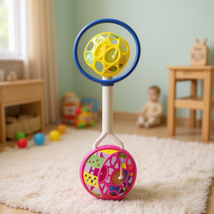 Giocattolo a spinta Arrastre Toy Roller Push Pull Walker per bambini, 25 unità per scatola, design colorato - Product Image 3