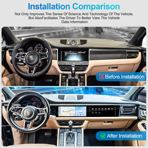 Navihua New Design Dual Touch Screen Android Car Radio GPS Navigation Multimedia Carplay Auto Stereo for Porsche Macan 2018-2024 - Product Image 4
