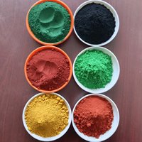 Pigment de béton du fabricant, oxyde de fer Fe2O3, poudre de pigment rouge, jaune, noir pour ciment, briques, pavés