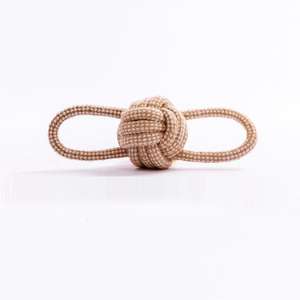 ลูกบอลของเล่นผ้าลินินทำจากเชือกป่านสำหรับสุนัขสัตว์เลี้ยงแบบโต้ตอบสำหรับเคี้ยวของเล่นบรรเทาความเครียดและเคี้ยว - Product Image 4