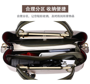 กระเป๋าถือหนัง PU นุ่มขนาดใหญ่สำหรับผู้หญิง แฟชั่นใหม่ คุณภาพสูง กระเป๋าธุรกิจเรียบง่าย กระเป๋าสะพายไหล่ผู้หญิง - Product Image 2