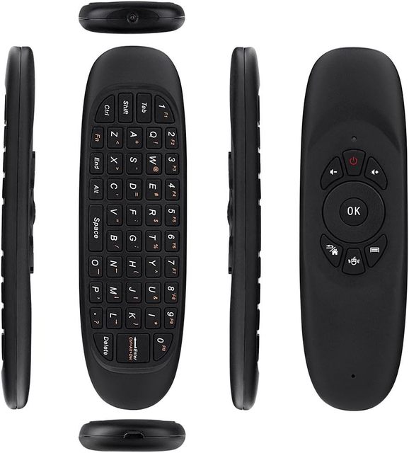Multifunctional C120 2.4G Remote Control Fly Air Mouse Mini Wireless Keyboard Work for KODI Android Box HTPC IPTV PC TV Pad