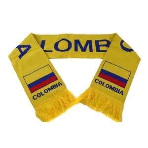 China factory custom 2021 Copa America Colombia soccer scarf