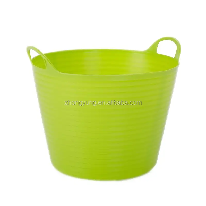 ZY3003-soportes de almacenamiento de juguetes, cubo Flexible de 40L, para el jardín y el hogar, cesta de cubo de color