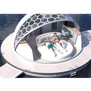 Tienda de campaña con plataforma flotante, casa prefabricada económica, <span class=keywords><strong>Hotel</strong></span> Suite, cama flotante con baño - Product Image 1