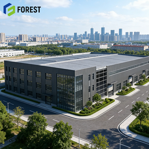 โรงงานสำเร็จรูปโครงสร้างเหล็ก โกดังเก็บสินค้า อาคารอพาร์ทเมนท์ โครงสร้างเหล็กช่วงยาว ได้รับการรับรองมาตรฐาน CE/ISO9001 ศูนย์ขนส่งสินค้าสองชั้น - Product Image 1