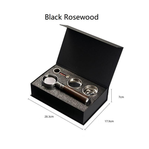 Cadeau idéal pour les amateurs de café : Ensemble E61 58 mm en acier inoxydable, double lame, poignée sans fond, poignée en bois massif - Product Image 5