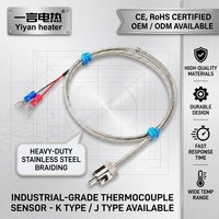 Sonde de température en acier inoxydable Yiyan, thermocouple Pt1000, capteur de contrôle de température haute performance pour injection (vente en gros)