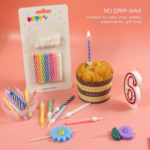 Fabrication de <span class=keywords><strong>bougies</strong></span> d'<span class=keywords><strong>anniversaire</strong></span> faites bougie de gâteau d'<span class=keywords><strong>anniversaire</strong></span> en spirale colorée - Product Image 2