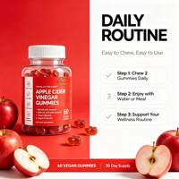 Gummies au vinaigre de cidre de pomme Keto ACV pour la perte de poids, produits amincissants végétaliens, gestion du poids, halal