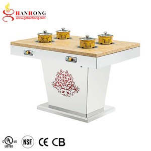 Custom Commercial <strong>Indoor</strong> Stainless Steel Marble Top Electric Smokeless Barbecue <strong>Table</strong> Restaurant <strong>Korean</strong> <strong>Bbq</strong> Grill <strong>Table</strong> - Product Image 3