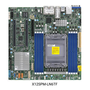 มาเธอร์บอร์ดเซิร์ฟเวอร์ Microatx MBD-X12SPM-LN6TF พร้อมซ็อกเก็ต LGA-4189เดียว (ซ็อกเก็ต +) C621A อินเทล DDR4รองรับการจัดส่งที่รวดเร็วใหม่ Goo - Product Image 1