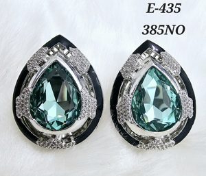 Pendientes atemporales de diamantes americanos, joyería étnica clásica y elegante para bodas, fiestas y uso diario, hechos de latón duradero - Product Image 2