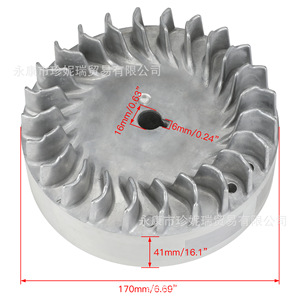 Ensemble de 8 volants d'inertie Gxv160 pour moteur Predator 212cc 196cc, pièces de réparation pour tondeuse à gazon à essence à refroidissement par air forcé - Product Image 5