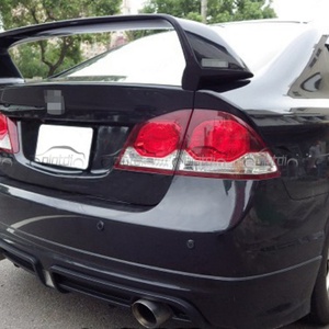 M Style Carbon Fiber Rear Trunk Wing <b>Boot</b> Lip Ducktail Spoiler for Honda Civic 8th Gen FD2 Type R Si 2006+ Compatible - Product Image 2