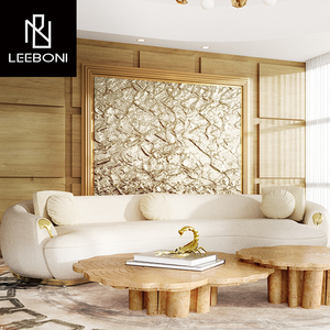 تصميم فيلا بوكا على الطراز الحديث أريكة معيشة فاخرة خفيفة للبيع - Product Image 1