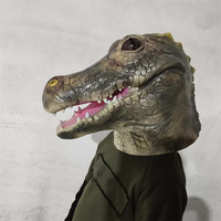 Gros Cosplay Mascarade Party Animal Masque Halloween Pâques Fournitures Pleine Tête Crocodile Masque