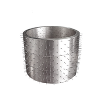 Rouleau perforateur à aiguilles en tissu aluminium pour machines industrielles TDF, rouleau perforateur pour film, rouleau perforateur à aiguilles