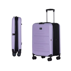 काले आधुनिक व्यापार फोल्डेबल पीसी स्पिनर सूटकेस छोटे आकार की बड़ी क्षमता वाले हल्के ट्रॉली पोर्टेबल पोर्टेबल - Product Image 2