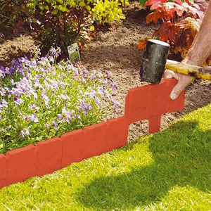YS giardino recinto di confine effetto pietra giardino Mini recinzione decorativa bordo di ciottoli giardino bordo fai da te palizzata aiuola prato - Product Image 3