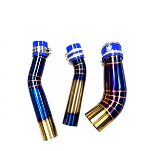 Tuyau d'admission d'air pour moto, tube d'admission d'air bleu or, tuyau blindé thermiquement pour Yamaha NMAX155 NVX155 XMAX300 - Product Image 2