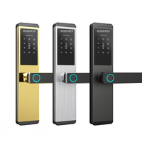 Cerradura Digital eléctrica de alta seguridad para exteriores, dispositivo de cierre inteligente con huella dactilar, Wifi, aplicación BLE