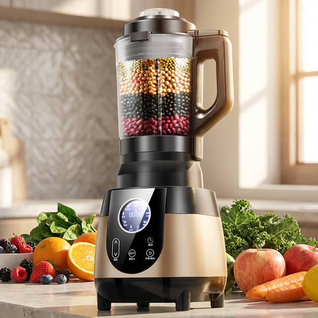 Multifunctional Heated Blender Countertop Food Maker Smoothie Nutri Blender for Kitchen Household Cooking and Juice Making