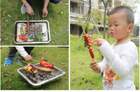 Réchaud jetable avec charbon de bois pour barbecue instantané personnalisé