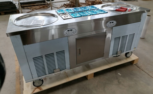 Giá rẻ! Lớn Ice Cream máy cuộn 10 thùng + 2 chảo chiên sữa chua Máy làm HJ-A10A - Product Image 6