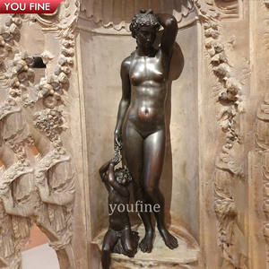 Sculpture en bronze Bargello sur piédestal en fonte de laiton pour jardin extérieur, statue de Danaïe de <span class=keywords><strong>Cellini</strong></span> - Product Image 5