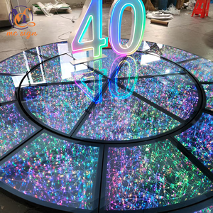 พื้นเต้นรำ LED แม่เหล็ก 3 มิติ กันน้ำ สำหรับงานแต่งงาน ขายส่ง - Product Image 3