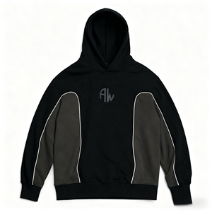 Logo personalizzato Vintage oversize Pullover felpe per gli uomini a maglia felpe con cappuccio lavato allentato formato 3D ricamo ODM - Product Image 1