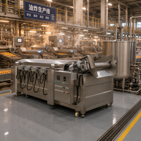 Friteuse industrielle entièrement automatique à cuisson continue pour la production de chips, d'arachides, de nuggets de poulet et de snacks