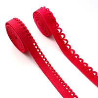 Bande élastique pour soutien-gorge de haute qualité avec picot, bande élastique étroite et douce avec picot, ruban élastique décoratif