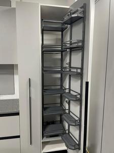 Modern Iron Kitchen Cabinet Accessories Pantry 6-Layer Pull-Out <b>Storage</b> Organizers in Cabinets Kitchen Pull Out Basket - Product Image 4