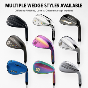 Vente en gros <span class=keywords><strong>de</strong></span> wedge <span class=keywords><strong>de</strong></span> <span class=keywords><strong>golf</strong></span> unisexe personnalisé <span class=keywords><strong>de</strong></span> marque OEM, avec tête colorée à forgage CNC durable et poignée robuste, pour droitier, en acier inoxydable 431, 52-60 - Product Image 2