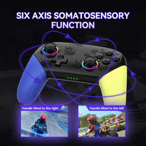 Manette <span class=keywords><strong>de</strong></span> jeu sans fil S12 RGB Phantom Halo, version sans NFC pour <span class=keywords><strong>Switch</strong></span>, PC, Android, téléphone IOS - Product Image 4