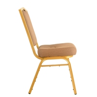 Chaise de banquet en tissu rouge sur mesure, support OEM direct usine, structure en acier robuste, empilable, pour hôtels et événements