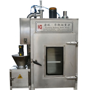 50kg/time小型商業用ソーセージスモークオーブンスモークベーコン製造機肉用スモークマシン - Product Image 1