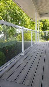 Rampe d'<span class=keywords><strong>escalier</strong></span> moderne en aluminium et verre Hooprosp HOP-ZL03, durable et élégante, pour villa, hôtel, maison, appartement, design moderne, <span class=keywords><strong>escalier</strong></span> facile - Product Image 3