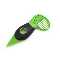 3 In 1 Avocado Slicer Avocado Cutter Groente & Fruit Dunschiller Keuken Gereedschap, Avocado Cutter Groen, Keuken Gadget