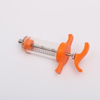 Seringue Vétérinaire TPX Bétail en Plastique et Acier, Injecteur Santé Animale 10ml 20ml 30ml 50ml