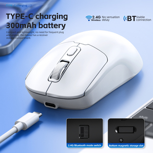 T-WOLF Q3 2.4G Quang Không Dây Bt Có Thể Sạc Lại Chuột Không Dây Chuột Di Động Giao Diện <span class=keywords><strong>USB</strong></span> 4 Nút 1200Dpi PC Máy Tính - Product Image 3