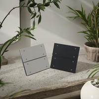 Interruptor de pared inteligente para Tuya Zigbee, nuevo diseño personalizado, 220-240V, Material de aluminio para PC, 10A, corriente máxima, escena estándar del Reino Unido Con