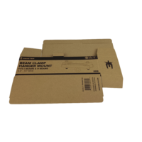Boîte d'emballage en carton ondulé kraft brun pliable, carton pliant haute résistance pour accessoires industriels