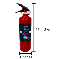 Extincteur à poudre colorée de 2 kg pour révélation de sexe avec canon à fumée garçon et fille